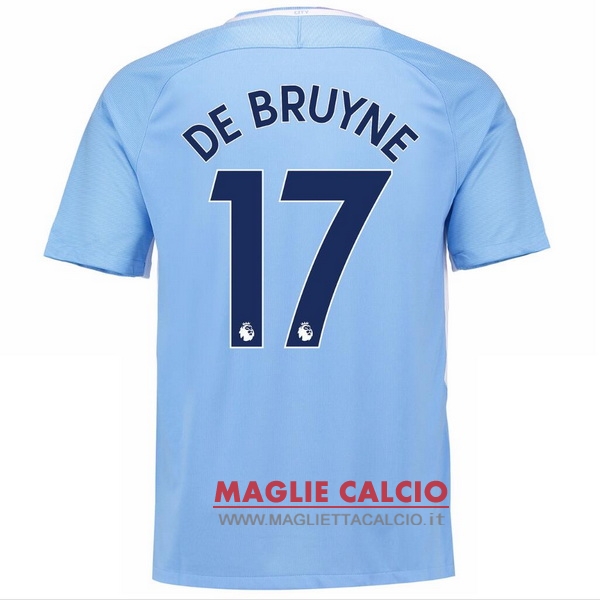 maglietta manchester city 2017-2018 de bruyne 17 prima